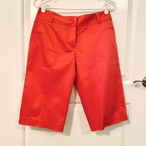 NWOT Womens Orange Bermuda Shorts